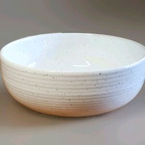 ✨ Primagera Portugal Speckled Ribbed Stoneware Serving Bowl – 9.5”